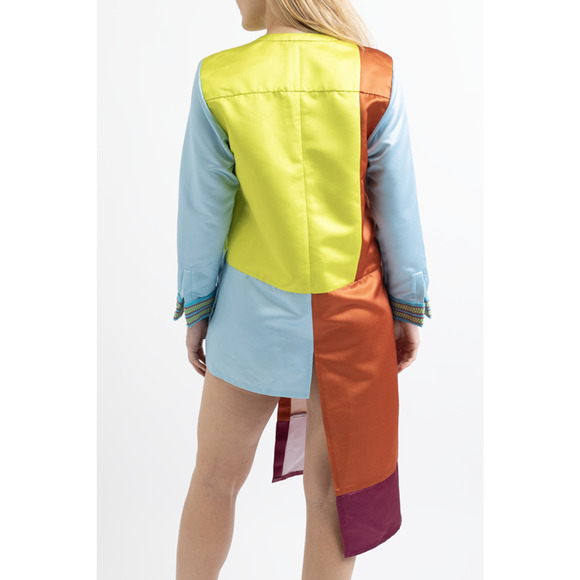 Alado Color Block Asymmetrical Jacket - Picture 2 of 6